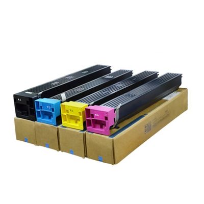 Konica Minolta Bizhub C654 C754 के लिए मिनोल्टा टोनर कारतूस पृष्ठ उपज और मुद्रण के साथ काले सियान पीले मैजेंटा रंग